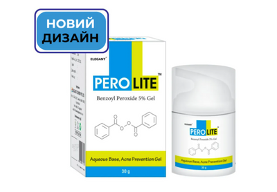 Гель від акне з бензоїл пероксидом Perolite Gel 5%, 30 g Л13 фото