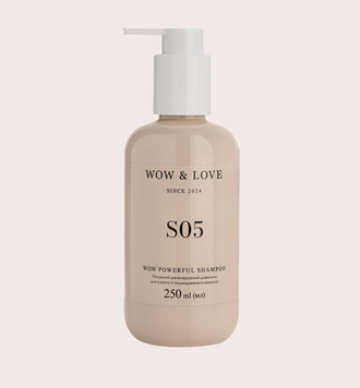 Мощный регенерирующий шампунь для сухих и повреждённых волос WOW & LOVE 250 мл, 250 ml