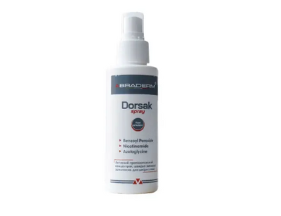 Активный противовоспалительный спрей для тела BRADERM Dorsak Spray, 100 ml 1060 фото