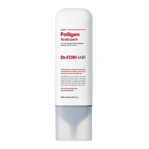 Оздоровлююча маска для шкіри голови Dr.FORHAIR Folligen Scalp Pack 250 ml, 250 ml