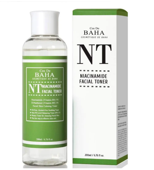 Тонер з ніацинамідом 5% та пантенолом 1% Cos De Baha Nt Niacinamide Toner, 200 ml Т31 фото