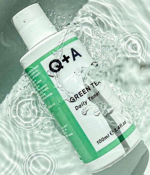 Заспокійливий тонер для обличчя з зеленим чаєм Q+A Green Tea Daily Toner, 100 ml Т1 фото