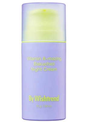 Нічний крем з ретинолом та бакучіолом BY WISHTREND Vitamin A-mazing Bakuchiol Night Cream, 30 g К82 фото