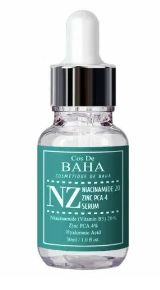 Сыворотка с ниацинамидом и цинком Cos De Baha Niacinamide 20% + Zinc 4% Serum, 30 ml С30 фото