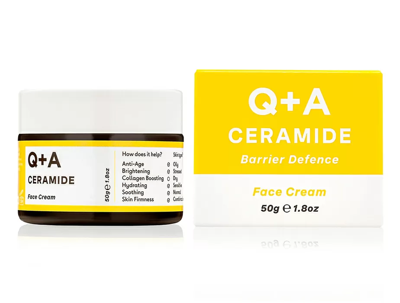 Защитный крем для лица с керамидами Q+A Ceramide Barrier Defence Face Cream, 50 g К18 фото