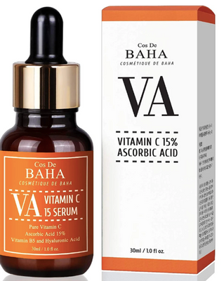 Освітлююча сироватка з вітаміном С Cos De BAHA Vitamin C 15 Serum Ascorbic Acid, 30 ml С31 фото