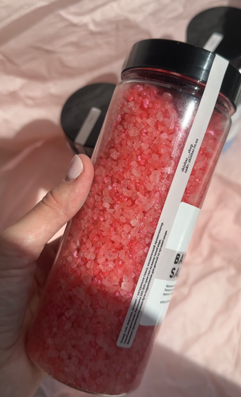 Морська сіль для ванни аромат Жуйки Runa "Bubble gum", 580 g ВА9 фото