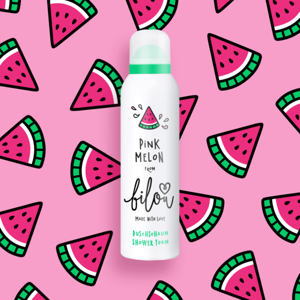 Пінка для душа Bilou Pink Melon Shower Foam з ароматом кавуна, 200 ml ДТ45 фото