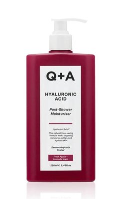 Засіб для інтенсивного зволоження вологої шкіри Q+A Hyaluronic Acid Post-Shower Moisturiser, 250 ml ДТ20 фото