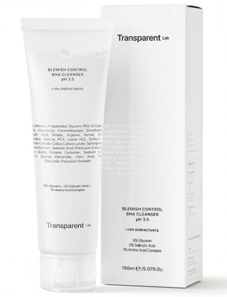 Очистка для кожи склонной к акне Transparent-Lab Blemish Control BHA Cleanser, 150 ml В37 фото