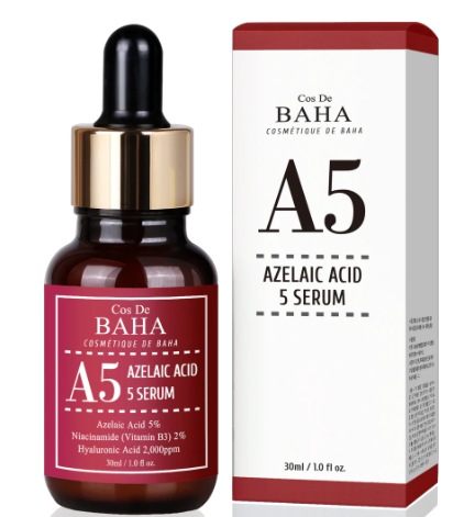 Противовоспалительная сыворотка с азелаиновой кислотой COS DE BAHA A5 Azelaic Acid 5 Serum, 30 ml С86 фото