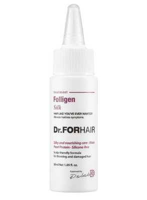 Відновлююча маска - кондиціонер для пошкодженого волосся Dr.FORHAIR Folligen Silk Treatment, 50 ml ЗВ58 фото