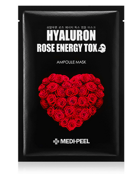 Маска тканинна з трояндою для омолоджування шкіри MEDI-PEEL Hyaluron 100 Rose Energy Tox М147  фото