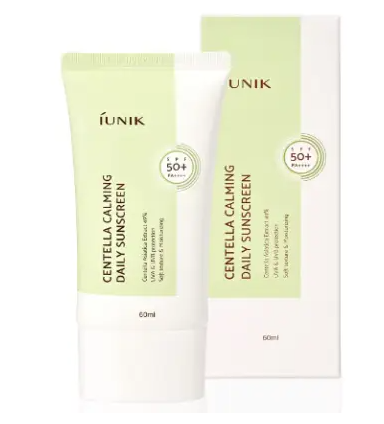 Сонцезахисний крем з екстрактом центели IUNIK Centella Calming Daily Moisture Suncreen Reef-Safe UVA UVB SPF 50+ PA++++, 60 ml Ф26 фото