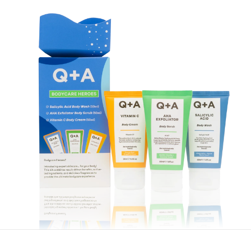 Подарочный набор для тела Q+A Bodycare Heroes Gift Set Н46 фото