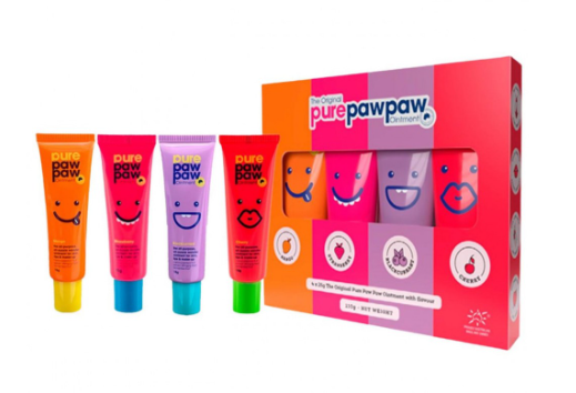 Набор восстанавливающих бальзамов для губ Pure Paw Paw Four Pack, 4 шт х 15 g Г12 фото