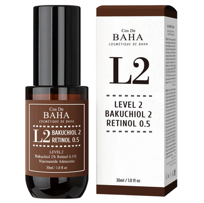 Сироватка для обличчя з ретинолом 0,5% та бакучіолом 2% Cos De BAHA L2 Bakuchiol & Retinol Serum  С200 фото