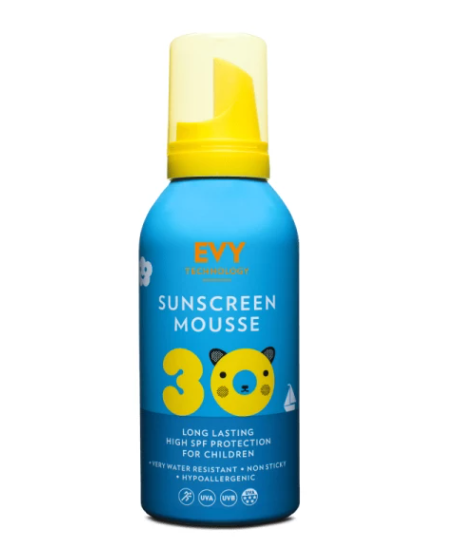 Солнцезащитный Мусс для Детей и Младенцев EVY Technology Sunscreen Mousse Kids SPF 30, 150 ml Ф115 фото