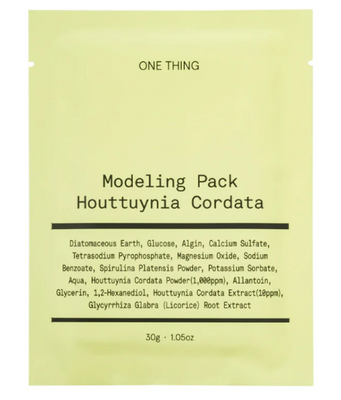 Маска для лица моделирующая с экстрактом гуттуинии Houttuynia Cordata One Thing, 30 g М27 фото