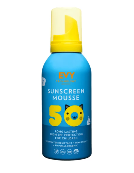 Сонцезахисний Мус для Дітей та Немовлят EVY Technology Sunscreen Mousse Kids SPF 50, 150 ml Ф116 фото