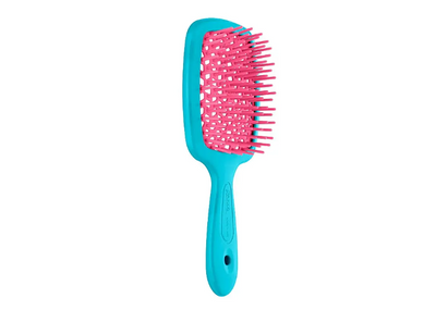 Щітка для волосся SMALL бірюзова з рожевим Janeke Superbrush ЗВ85 фото