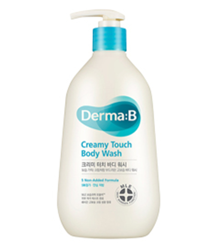 Крем-гель для душу зволожувальний з пантенолом Derma:B Creamy Touch Body Wash, 400 ml 11115 фото