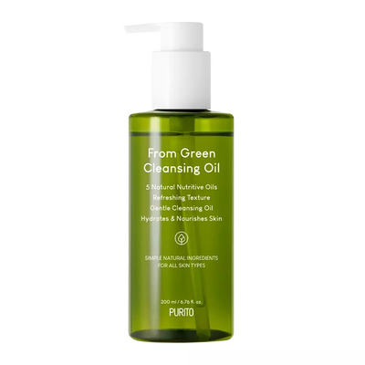 Нежное гидрофильное масло для снятия макияжа PURITO From Green Cleansing Oil, 200 ml ГО6 фото