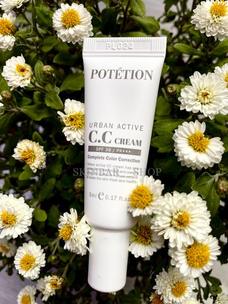 Мініатюра CC-крему Potetion Urban Active CC Cream SPF 38/PA+++, 5 ml Д1 фото