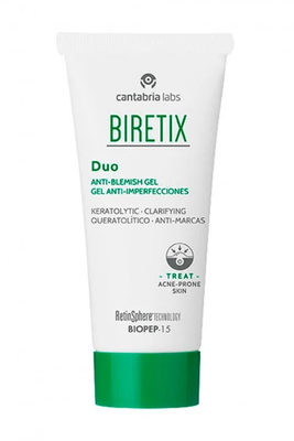 Себорегулюючий гель для шкіри з акне Cantabria Labs Biretix Duo Anti-Blemish Gel, 30 ml 64 фото