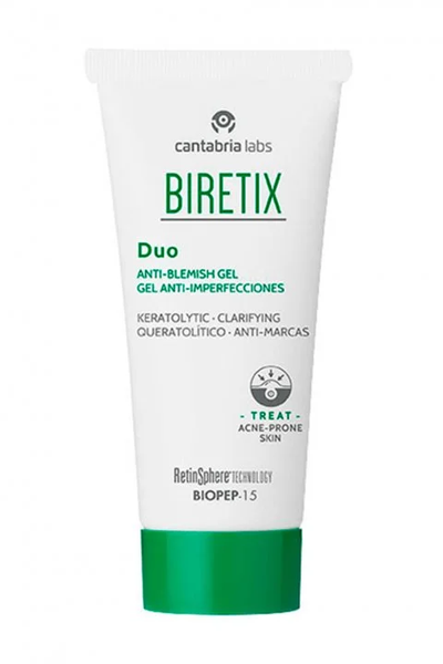 Себорегулюючий гель для шкіри з акне Cantabria Labs Biretix Duo Anti-Blemish Gel, 30 ml Л57 фото