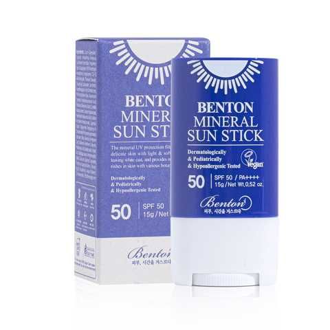 Солнцезащитный стик на минеральной основе SPF50+/PA++++ Benton Mineral Sun Stick 15 g Ф400 фото