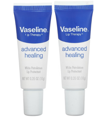 Оригінальний бальзам для губ Lip Therapy Advanced Healing Vaseline, 2 шт по 10 g Г63  фото