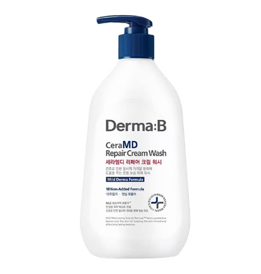 Крем-гель для душу для сухої шкіри Derma:B CeraMD Cream Wash, 400 ml 11118 фото