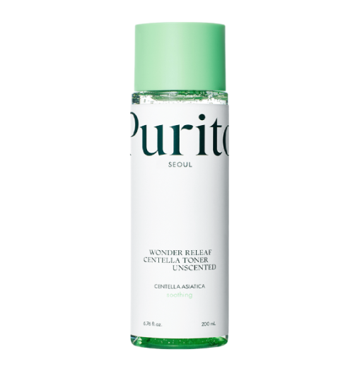 Тонер заспокійливий з центеллою без олій Purito Wonder Releaf Centella Toner Unscented, 200 ml Т105 фото