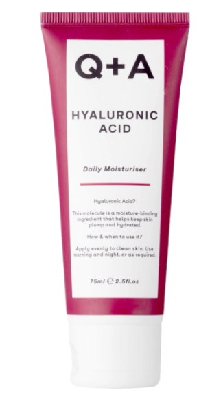 Зволожуючий крем для обличчя з гіалуроновою кислотою Q+A Hyaluronic Acid Daily Moisturiser, 75 ml K77 фото