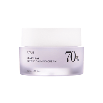 Заспокійливий крем для обличчя з екстрактом хауттюйнії Anua Heartleaf 70% Intense Calming Cream 06011 фото