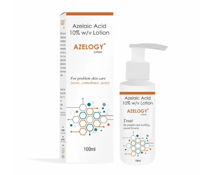 Лосьон с азелаиновой кислотой 10% от прыщей и отеков, вызванных акне Azelogy Azelaic Acid 10% w/v Lotion, 100 мл Л36  фото