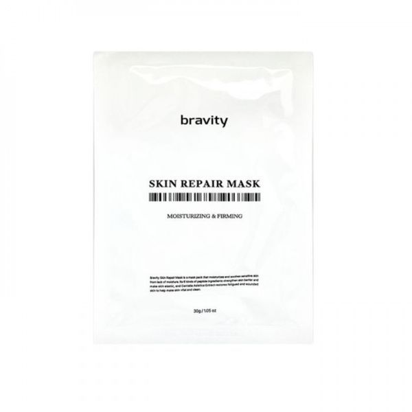 Регенерирующая и увлажняющая маска для лица Bravity Skin Repair Mask 30 г &times; 50 шт 130825 фото