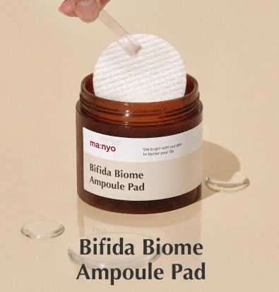 Тонер педи для захисту та відновлення біому шкіри Manyo Bifida Biome Ampoule Pad, 70 ea 369 фото