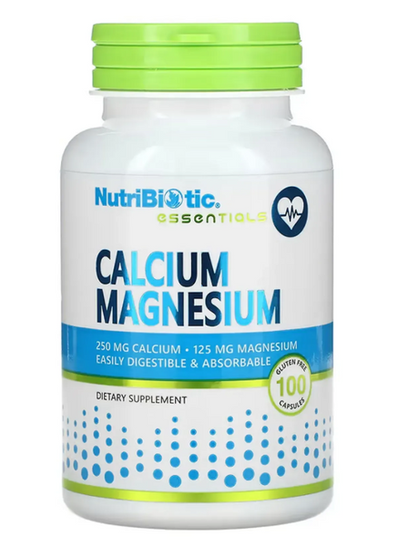 Минеральный комплекс Nutribiotic Calcium Magnesium Nutribiotic 2023-10-5480 фото Минеральный комплекс Nutribiotic Calcium Magnesium Nutribiotic, 100 капсул