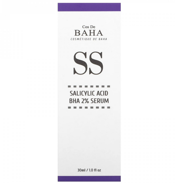 Сыворотка для лица с салициловой кислотой 2% COS DE BAHA SALICYLIC ACID 2% SERUM (SS), 30ml 1209 фото