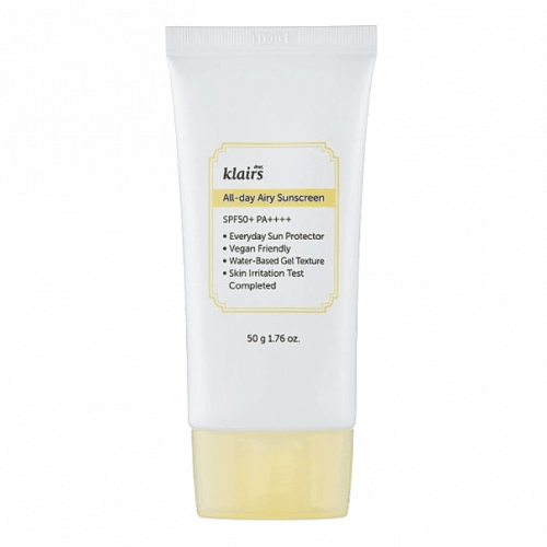 Солнцезащитный крем DEAR, KLAIRS All-day Airy Sunscreen SPF50+ PA++++ 50 мл Ф90 фото