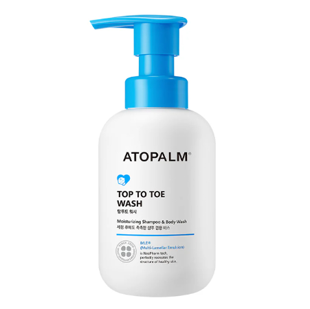 Гель очищувальний для тіла та волосся ATOPALM Top to Toe Wash, 300 ml 1101 фото