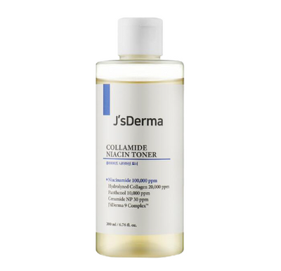 Тонер для комплексного увлажнения с керамидами и коллагеном J'sDerma Collamide Niacin Toner, 200 ml Т58 фото