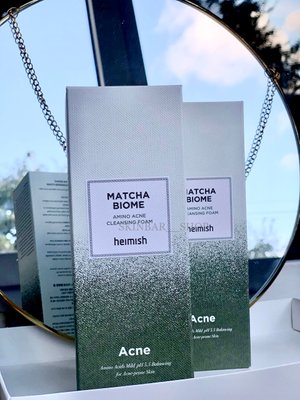 Пінка для вмивання з екстрактом чаю матча Matcha Biome Amino Acne Cleansing Foam, 150 g В60 фото