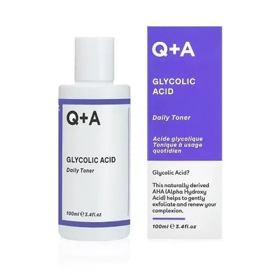 Відлущувальний тонер з гліколевою кислотою Q+A Glycolic Acid Daily Toner, 100 ml Т3 фото