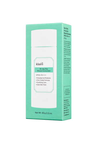 М’який мінеральний сонцезахисний крем Dear Klairs All-day Airy Mineral Sunscreen, 60 ml Ф213 фото