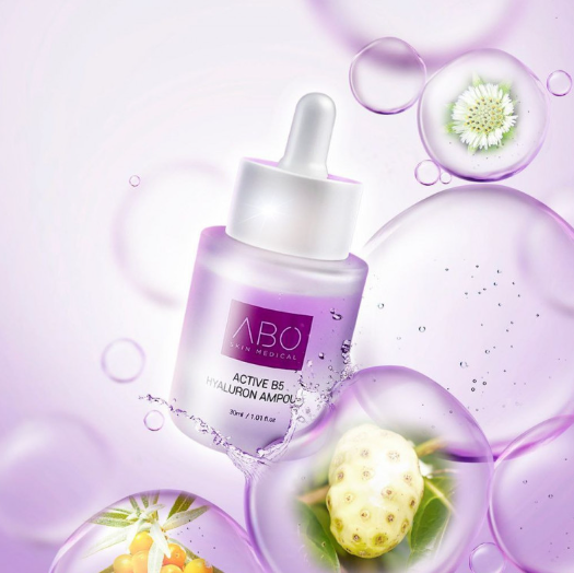 Зволожуюча сироватка з гіалуроновою кислотою та вітаміном B5 АBO Active B5 Hyaluron Ampoule, 30 ml 910 фото