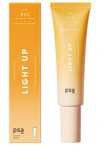 Осветляющая маска с витаминами С и Е PSA Light up vitamin C & E flash brightening mask, 50 ml М15 фото