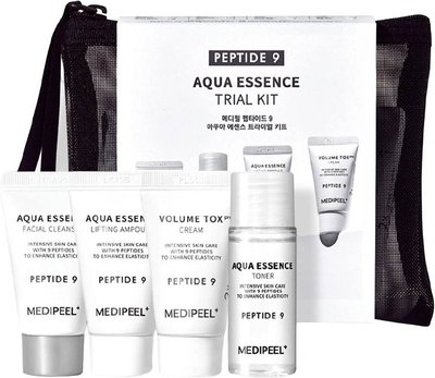 Набір мініатюр з пептидами Medi peel Peptide 9 Aqua Essence Trial Kit, 4 продукти Н32 фото